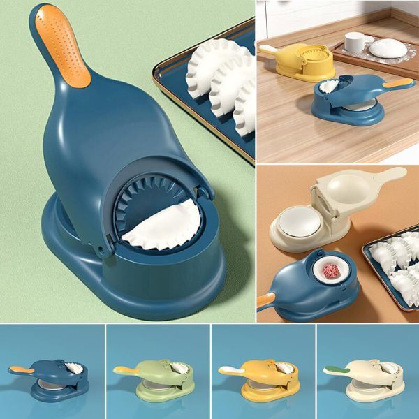 2-in-1 Dumpling Wrapper Tool Food Grade Manual Dumpling Wrapper Mold Labor-saving Baking Pastry Home Kitchen Gadget (random Color) (without Box)